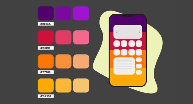 colour pallete for UI UX Design Course