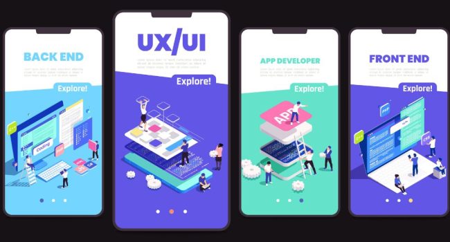 App design for UI UX Design Coures